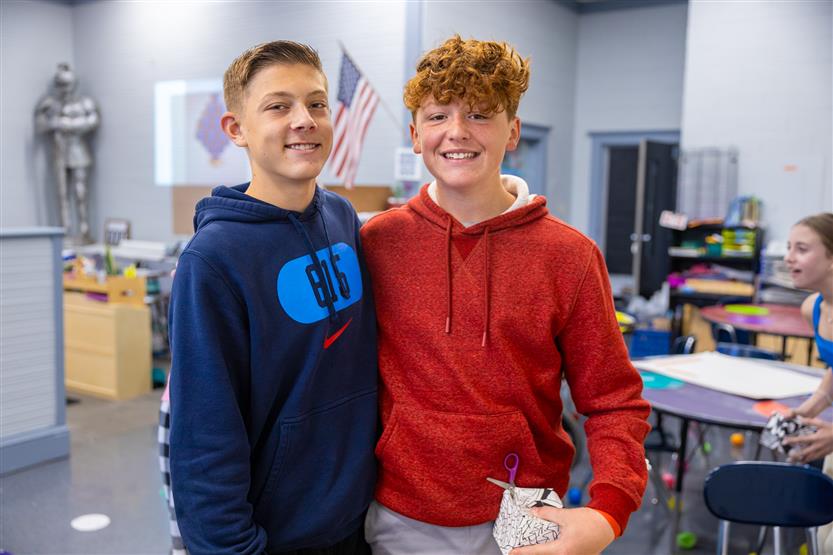 Art students at Hillsboro School